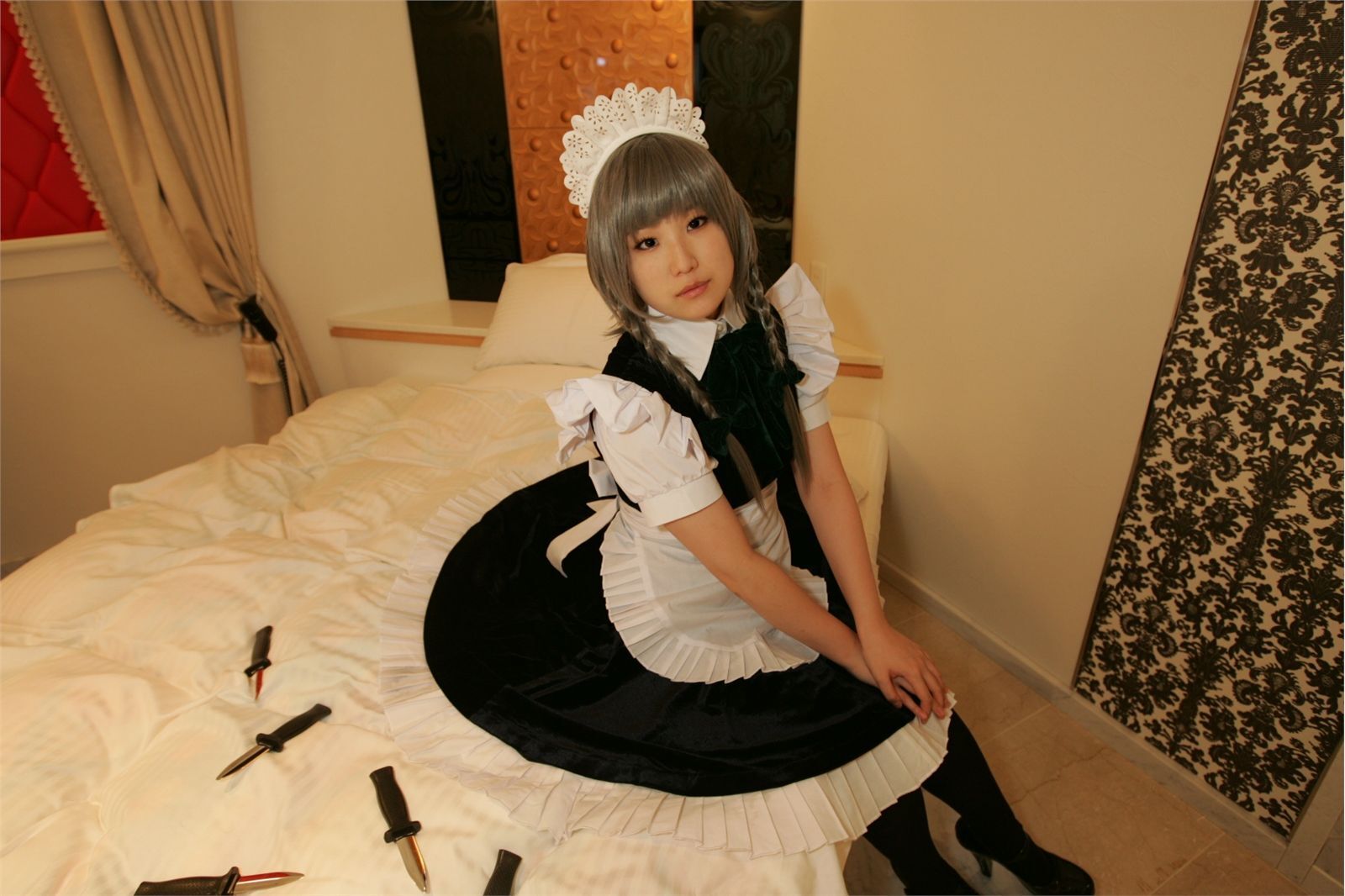 黑丝游戏美女　[Cosplay]Izayoi-Sakuya 日本超级诱惑美女图片写真